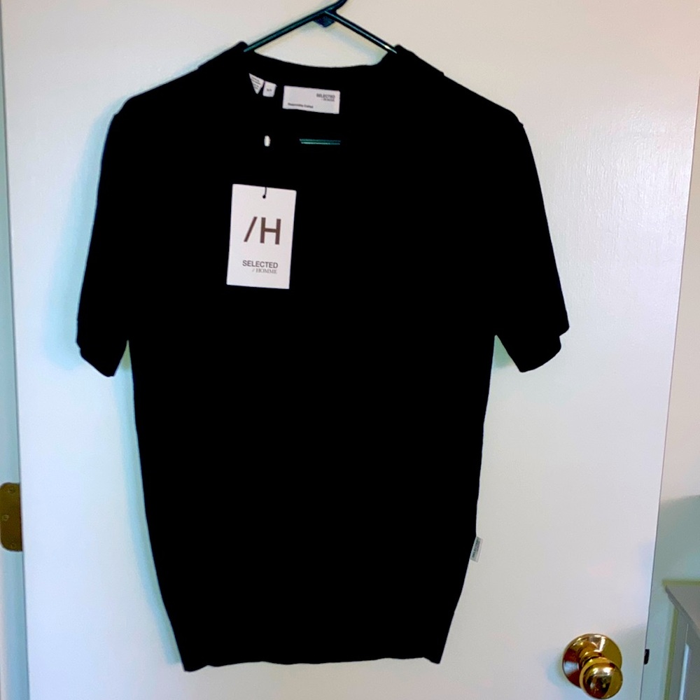 Selected Homme Knit Polo, Men's Size S/P